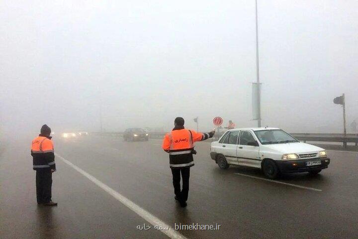 بارندگی باران و برف در محورهای ۱۸ استان کشور